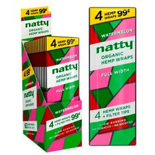 Natty Wraps - Full Width Wraps - Watermelon Flavor FULL BOX (15/4ct - 60 TOTAL) picture