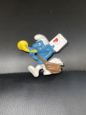1978 Smurfs 20031 Postman Smurf Valentine Letter Mailman Schleich Figurine picture