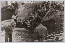 1944 WWII French Troops Disembark St-Raphaël RPPC Operation Dragoon picture