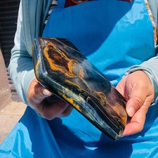 920g+1440g Natural blue Tiger's Eye Rough Mineral Specimen Crystal Stone MH6152 picture