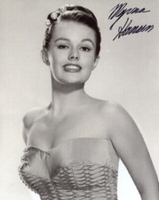 MYRNA HANSEN SIGNED AUTOGRAPHED 8x10 PHOTO 1953 MISS USA WINNER RARE BECKETT BAS picture