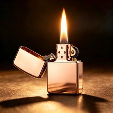 ZORRO 1941 Replica Red Copper Windproof Kerosene Lighter, Collectible Lighter picture