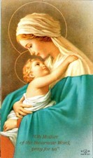 Holy Card Oh Mother of the Incarnate Word Italy & Edward Slawinski Memorial 2003 picture