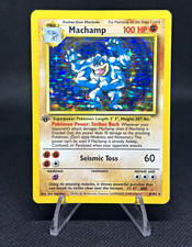 Pokémon Machamp Holo 1st Edition Base Set 8/102 1999 Wizards English Sugimori picture