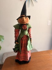 JOE SPENCER  GATHERED TRADITIONS OPHELIA WITCH RARE 33in Halloween decor w/ tags picture
