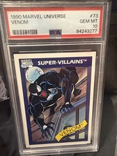 1990 Marvel Universe Impel Venom #73 PSA 10 Rookie Card First Gem Mint picture