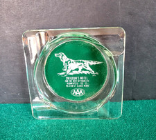 VTG Glass Ash Tray w/Irish Setter, Swiggum's Motel,
