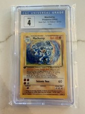 Pokémon Base Set Machamp 1st Edition Holo 8/102 CGC 4 1999 English picture