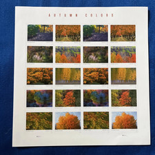2024 USPS AUTUMN COLORS STAMPS Sc#5929-5938 MNH Sheet of 20*5 (100 PCS TOTAL) picture