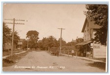 c1910's Commercial Street Ice Cream Farnham NY RPPC Photo Antique Postcard picture