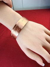 Vtg 2008 Harley Davidson 105th Anniversary Copper Cuff Bracelet Willie G picture