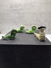 Vintage Hagen Renaker Miniature Caterpillar Figurines Lot of 4 picture