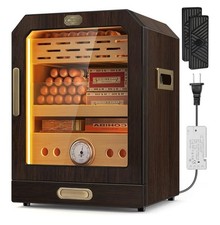 Luxury Cigar Humidor, Lighted Control Magnetic Door Desktop Cabinet picture