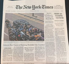 The New York Times News Paper June 2 2026 Backlash in Congress COMPLETE Unread picture