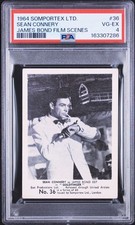 1964 Somportex James Bond Sean Connery in Goldfinger Card #36 PSA 4 VG-EX picture