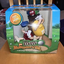 M&M's Vintage Golf Mulligan Ville Candy Dispenser FIRST IN A SERIES NEW picture