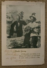 SINDO GARAY VINTAGE PHOTO autograph  RARE signed GORGEOUS CUBA TROVA MUSICIAN picture