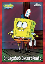 Refrigerator magnet of 2025 Topps Chrome Spongebob 25th Spongebob  #25 Red picture