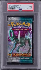 2010 POKEMON HS UNLEASHED FOIL PACK SUICUNE PSA 9 picture