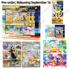 PreSale S-Chinese Pokemon 30th Anniversary Display Box Espeon ex & Umbreon ex picture
