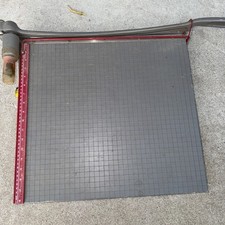 VINTAGE Ingento 15” GT Cast Iron Wood Guillotine Paper Cutter Trimmer NL picture