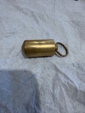 Authentic Vintage Swedish “Piece Pipe” Brass Keychain Stealth Pipe w/Stash picture