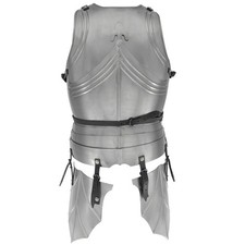 Medieval Gothic Armor Cuirass Chest Back Plate Tassets Steel Crusader Costume picture