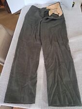 Vintage Class 3 Men’s Wool Kersey Green Military Trousers Pants Slacks 1962? picture