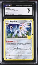 Pokémon English Solgaleo 021/025 2021 Celebrations HoloGrade 9 picture