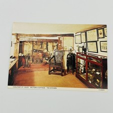 Vintage England UK Postcard Chalfont St Giles Milton's Cottage Kitchen picture