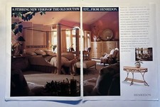 1995 Henredon Vintage Magazine Print Ad Advertisement Fine Furniture 2 Page picture