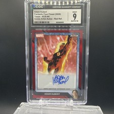 2026 Topps Finest Fantastic Four ADAM KUBERT AUTO - Comic Book Artist Red 1/5 picture