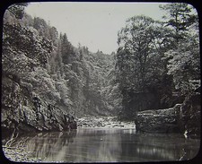 Glass Magic Lantern Slide THE IRON GATES SUMMER C1890 PHOTO RIVER STUDY  picture