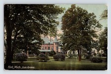 Postcard Michigan Flint MI Oak Grove p[k Mansion 1913 Posted Divided Back picture