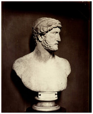 William Axon Mansell, British Museum, Italy, Marble Bust of Hadrian Vintage Albu picture