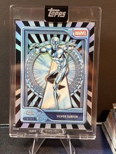 Topps 2026 Topps Mint Marvel Silver Surfer Black Platinum Numbered /10 Encased picture