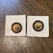 Two Vintage American Horse Shows Association Lapel Pins Years 1965 and 1966 picture