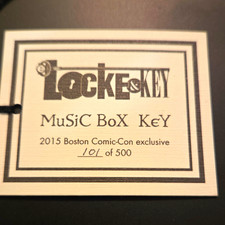 RARE TRIPLE SIGNED Locke & Key Music Box Key Boston Comic-Con 101/500 Joe Hill picture