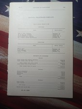 ~1906 rare Report of  INDIANA TELEPHONE COMPANY Patton Clearfield Pennsylvania  picture