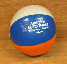 Amtrak's Auto Train Washington - Florida Collectible Promo Souvenir Beach Ball picture