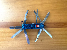 Victorinox Swiss Army Knife Midnight Mini Champ Transparent Sky High Blue 58mm picture