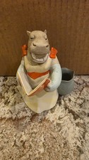 Vintage Germany Singing Hippopotamus Figurine Unique Whimsical Piece picture