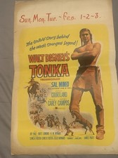 RARE Walt Disney’s “TONKA” Original 1958 Window Card Starring SAL MINEO 14x22 picture