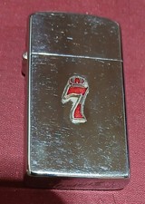 Very Rare Vintage 1962 Zippo Slim Lighter Seagram's 7 Distillers Alcohol picture