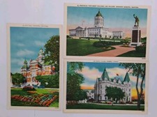3 x VTG Postcards Unposted Winnipeg United College, City Hall, Parliament picture