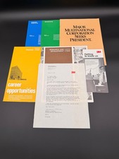 Vintage 1980s 3M Career Pamphlets Official Letterhead Engineering Finance picture