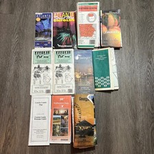 Lot of 11 Vintage Georgia Atlanta Road Maps Visitor Guides Coweta Carrollton picture