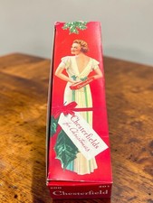 Vintage 1937 Chesterfield Cigarettes Christmas Carton Empty Cardboard Box picture