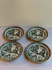 ANTQ ALLERTON ENGLAND “PUNCH AND JUDY” TRANSFERWARE 4.5” FRUIT BOWLS SET OF 4 picture