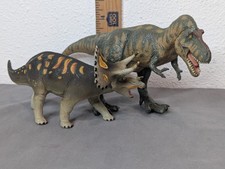 Dinosaur Figurine Triceratops Species Plastic Figure Toy Model T-Rex picture